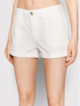 Pepe Jeans Pepe Jeans Szorty materiałowe Balboa PL800994 Biały Regular Fit