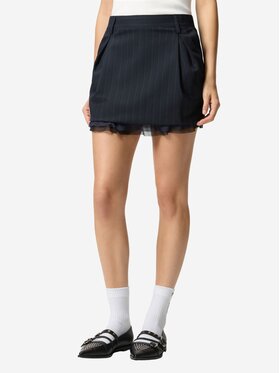 PINKO PINKO Φούστα Hamburger gonna gessato Σκούρο μπλε Slim Fit