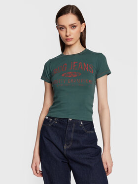 BDG Urban Outfitters BDG Urban Outfitters T-shirt 74050444 Zelena Regular Fit