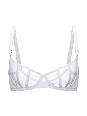 Merci Lingerie Merci Lingerie Biustonosz balkonetka EB02WP04D Biały