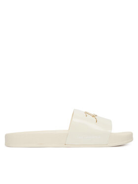 KARL LAGERFELD KARL LAGERFELD Šľapky Z31174 S Biela