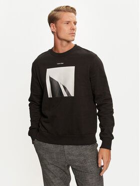 Calvin Klein Calvin Klein Pulóver City Photo K10K113563 Fekete Regular Fit