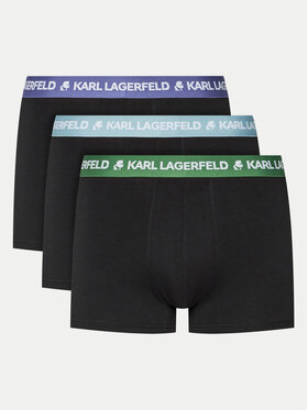 KARL LAGERFELD KARL LAGERFELD Komplet 3 par bokserek 240M2108 Czarny
