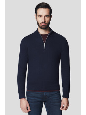 Lancerto Lancerto Sweter Johan SW073224000084 Granatowy Regular Fit