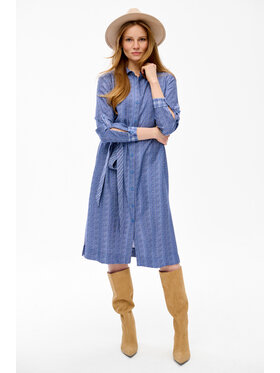 blue shadow blue shadow Sukienka codzienna Rumia Niebieski Regular Fit