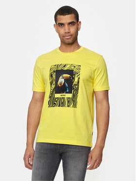 BOSS Boss Футболка Te_Tucan 50516012 Жовтий Regular Fit