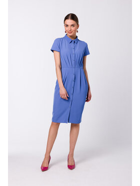Stylove Stylove Sukienka koszulowa S335 Niebieski Regular Fit