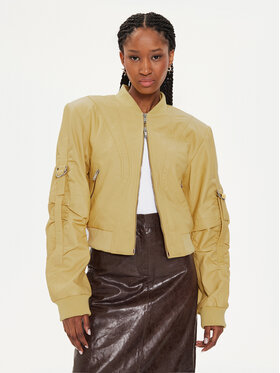 Gestuz Gestuz Giacca di pelle Elly 10908970 Giallo Regular Fit