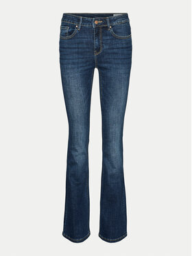 Vero Moda Jeans Hlače Flash 10310511 Mornarsko Modra Flared Fit