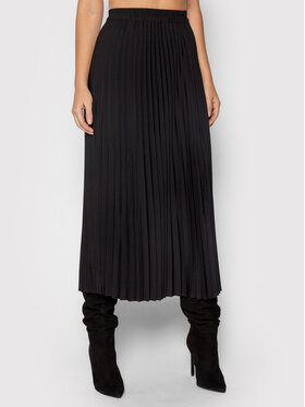Selected Femme Selected Femme Plisovaná sukňa Alexis 16073773 Čierna Regular Fit