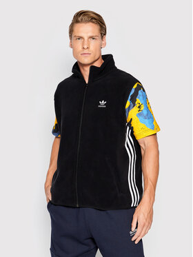 adidas adidas Veste adicolor 3 Stripes HK7392 Melns Relaxed Fit