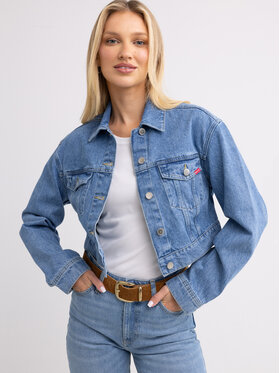 BIG STAR BIG STAR Kurtka jeansowa MADDIE Niebieski Oversize