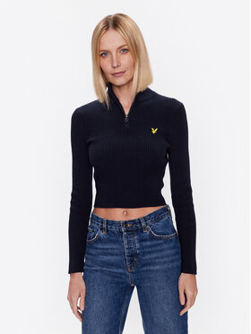 Lyle & Scott Lyle & Scott Sveter KNW1801V Tmavomodrá Regular Fit