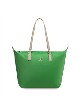 Tommy Hilfiger Tommy Hilfiger Geantă Poppy Tote Corp AW0AW14474 Verde