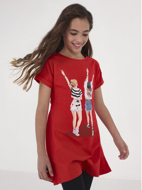 Mayoral Mayoral Vestito da giorno 6931 Rosso Regular Fit