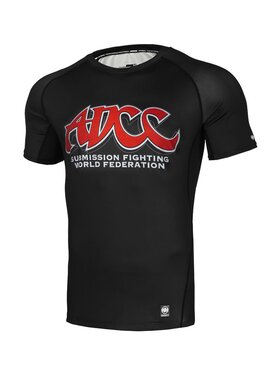 PITBULL PITBULL Koszulka techniczna Rashguard ADCC 3XL Czarny Slim Fit