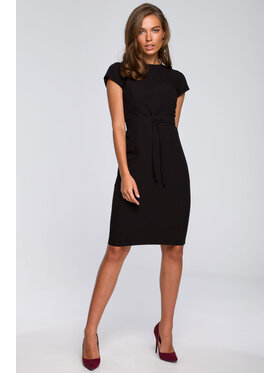 Stylove Stylove Koktejlové šaty S239 Černá Regular Fit