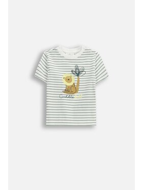 Coccodrillo Coccodrillo T-Shirt WC6143203IBN-003 Kremowy Regular Fit