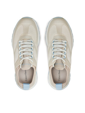 Calvin Klein Tenisice Runner Lace Up Pearl Mix M HW0HW02079 Bež