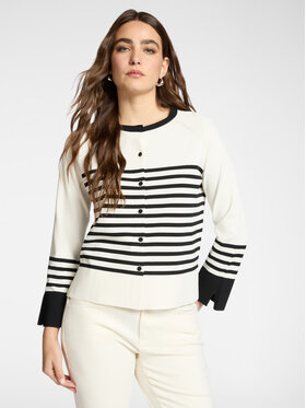 Elena Mirò Elena Mirò Sweter M562Z000703N0A1 Biały Boxy Fit