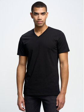 BIG STAR BIG STAR T-Shirt basicov_906 Czarny Slim Fit