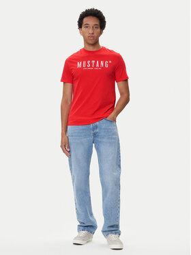 Mustang Mustang T-krekls Austin 1016853 Sarkans Regular Fit
