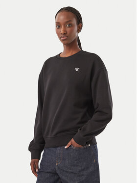 Calvin Klein Jeans Calvin Klein Jeans Majica dugih rukava Monogram LV047F223G Crna Regular Fit