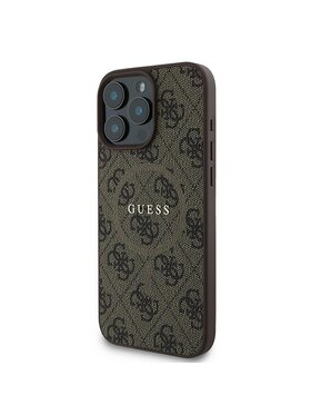 Guess Guess Etui na telefon iPhone 16 Pro Brązowy