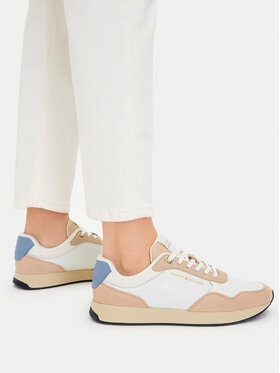 Tommy Hilfiger Tommy Hilfiger Sportcipők Mix Material Runner FW0FW08950 Ekru