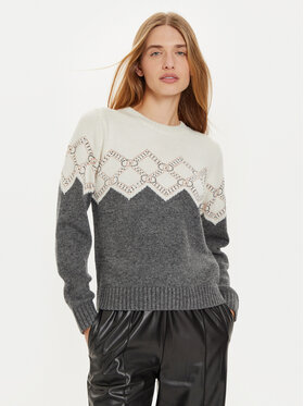 Liu Jo Sport Liu Jo Sport Džemper TF4233 MS55L Écru Regular Fit