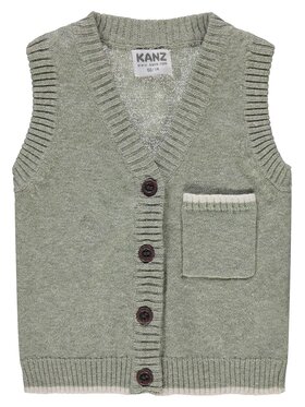 Kanz Kanz Kamizelka 1722457-5097 Zielony Basic Fit