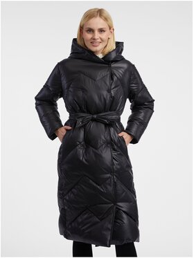 Orsay Orsay Płaszcz 815032660000__L Czarny Regular Fit