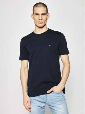 Calvin Klein Calvin Klein Tricou Logo Embroidery K10K104061 Bleumarin Regular Fit