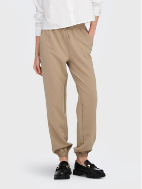 ONLY ONLY Текстилни панталони Milian 15264613 Бежов Regular Fit