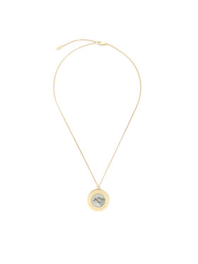 Fossil Fossil Ogrlica Harlow Locket JF04738710 Zlatna