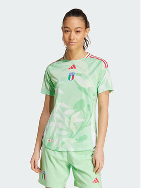 adidas adidas Koszulka techniczna Italy 25 (Women's Team) Away Authentic Jersey Zielony Regular Fit