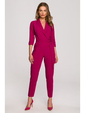 Stylove Stylove Kombinezon S316 Fioletowy Regular Fit