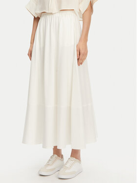 Max Mara Max Mara Пола тип трапец Roal 2516771028 Бял Regular Fit