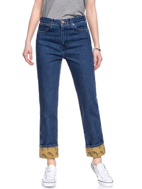 Wrangler Wrangler Jeansy RETRO BOYFRIEND Niebieski Loose Fit