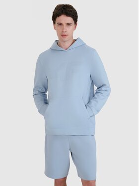 4F 4F Mikina 4FWSS25TSWSM1621-34S Modrá Regular Fit