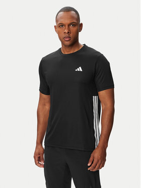 adidas adidas T-krekls Workout Essentials Base 3-Stripes KA3452 Melns Regular Fit