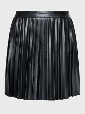 Glamorous Glamorous Spódnica z imitacji skóry GH0036 Czarny Regular Fit