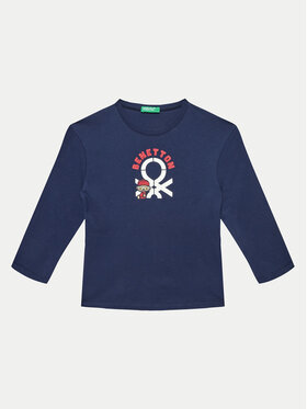 United Colors Of Benetton United Colors Of Benetton Blusa 3I1XG10F2 Blu scuro Regular Fit
