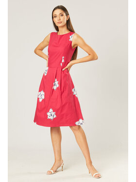 QUIOSQUE QUIOSQUE Sukienka codzienna PAINT DRESS Różowy Regular Fit