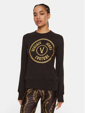 Versace Jeans Couture Versace Jeans Couture Μπλούζα 77HAIT02 CF01T Μαύρο Regular Fit