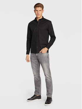 Solid Srajca 21103247 Črna Slim Fit