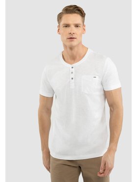 Volcano Volcano T-Shirt T-HUBRIS Biały Regular Fit