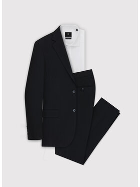 Pako Lorente Pako Lorente Spodnie garniturowe P23WN-6G-008 Czarny Slim Fit