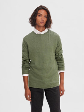 Selected Homme Selected Homme Pull 16079774 Vert Regular Fit