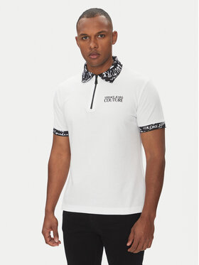 Versace Jeans Couture Versace Jeans Couture Polo 78GAGT02 Biały Regular Fit